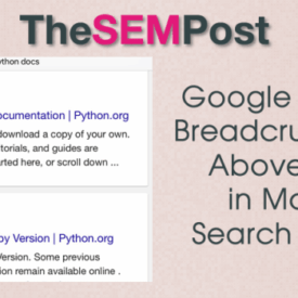 This week in search google introduces breadcrumb serps and more