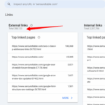 Google search console links