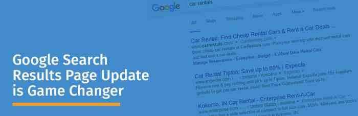 Research on search queries show changes in google search results