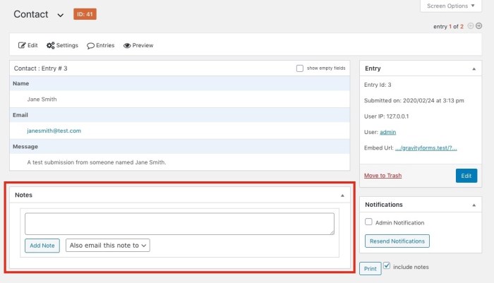 How to edit thankyou page to gravity form