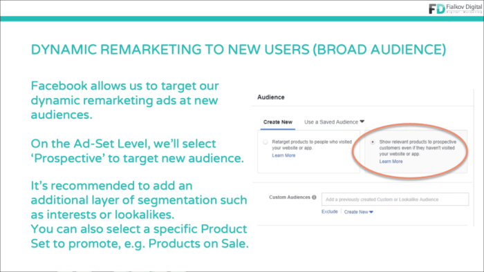 Insights targeting remarketing using google facebook an retailer example let use online as Google gives remarketing targeting optimization a sliding scale