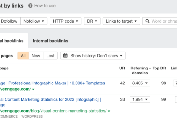 Competitor link research seo profiler