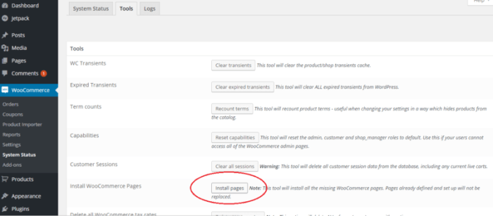 How to edit woocommerce pages