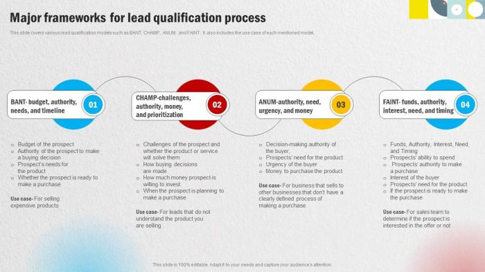 Effective lead qualification frameworks