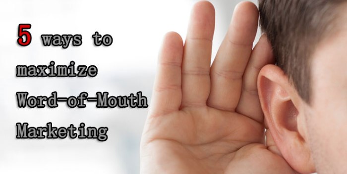 Maximising new word mouth