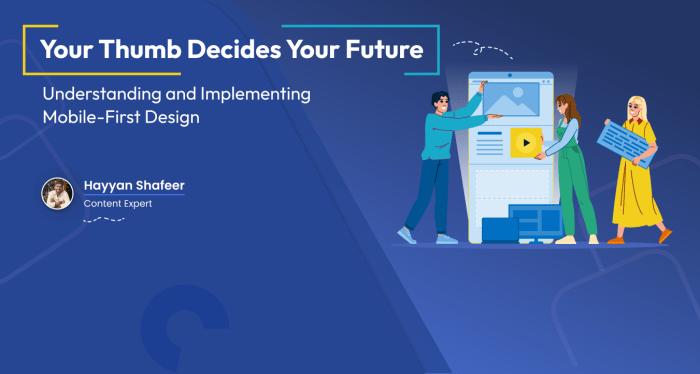 Mobile first website design
