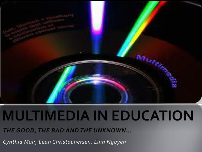 Role The importance of multimedia in a e c