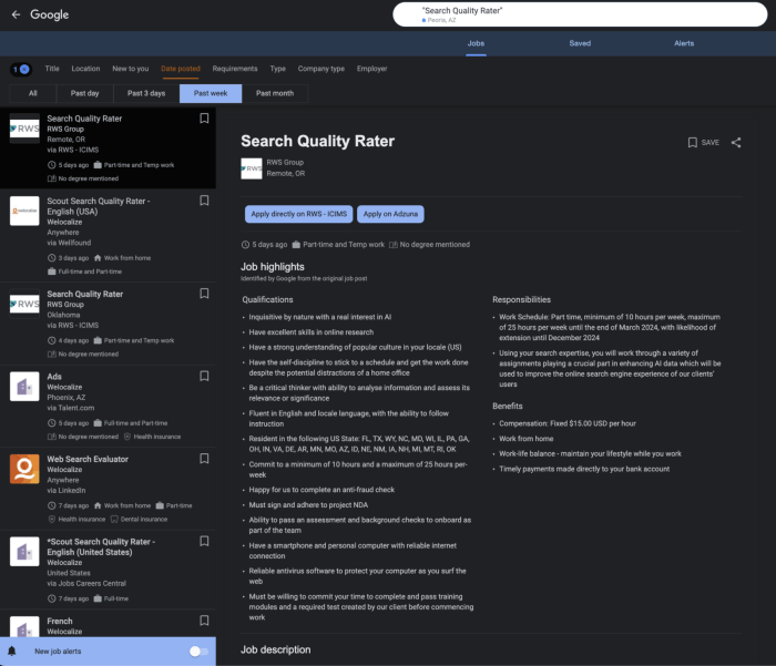 Google quality raters content ai generated