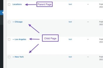 Parent page in wordpress what it is and how to create one