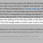 Google on percentage that represents duplicate content