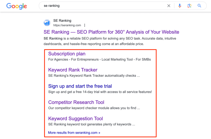Sitelinks google line one small showing typical format but may not be drops search after Sitelinks google line one small showing typical format but may not be drops search after