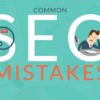 Seo mistakes to avoid