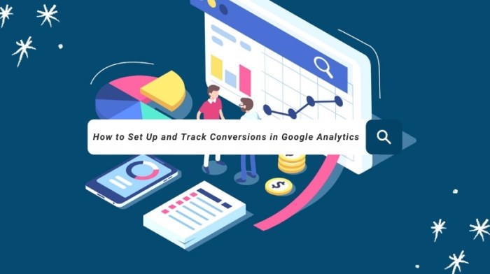 Track conversions with google analytics