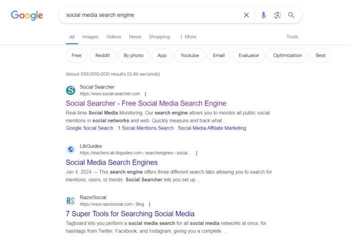 Social networks in search
