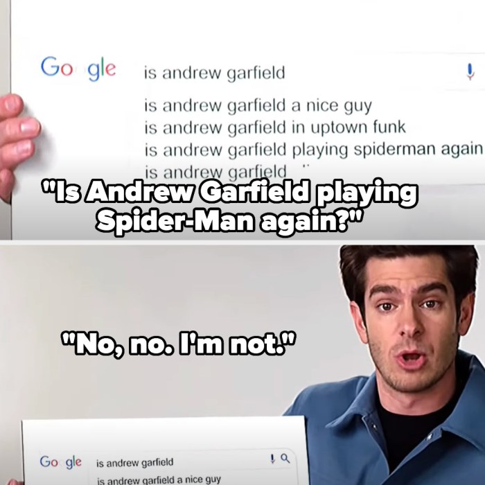 Andrew garfield work hard ask less spider man