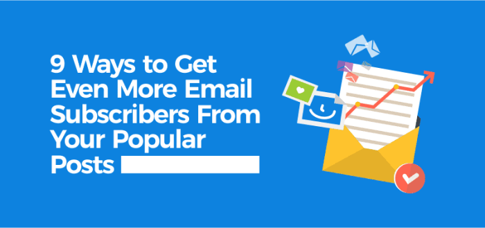 Get more email subscribers