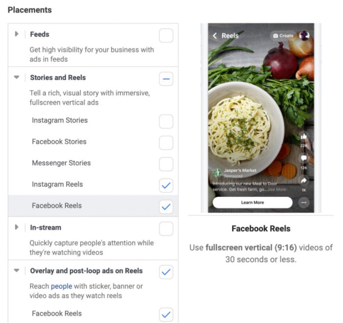 How to use instagram reels to make powerful facebook ad content