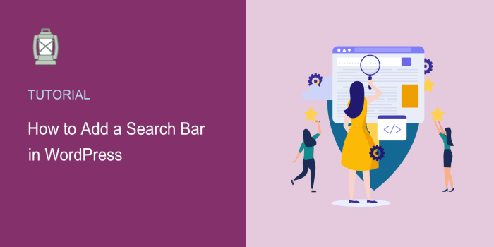 How to add search bar to a wordpress menu