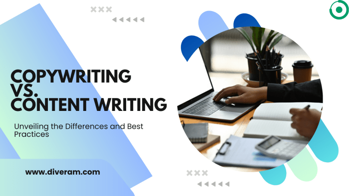 Differences similarities of copywriting vs content writing