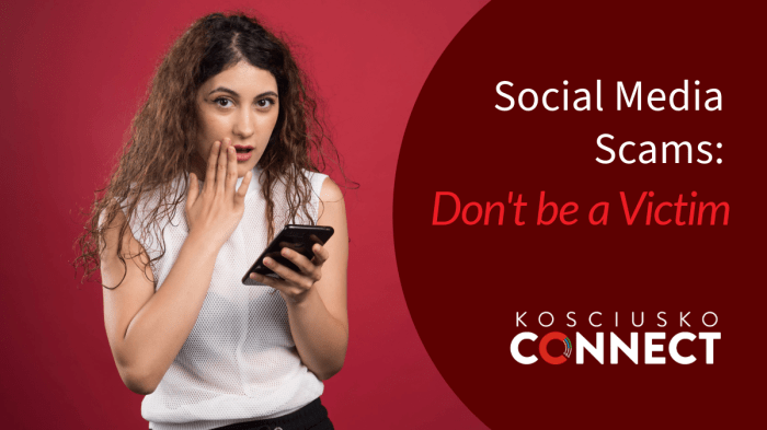Dont become a social media fraud victim