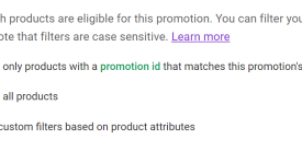 How to add promotions in google merchant center