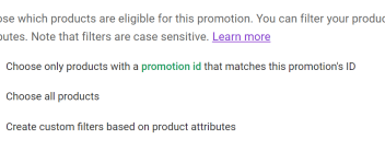 How to add promotions in google merchant center