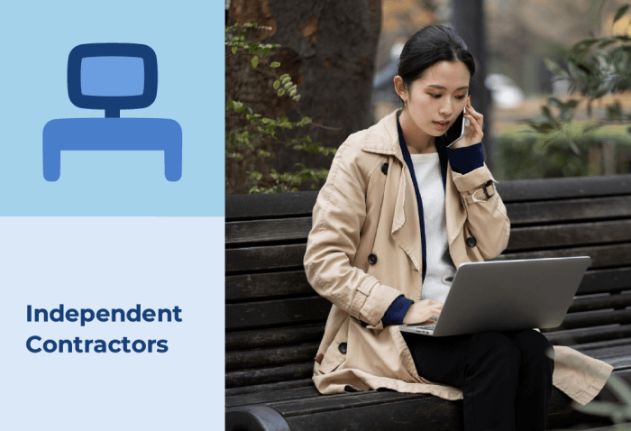 Working with independent contractors