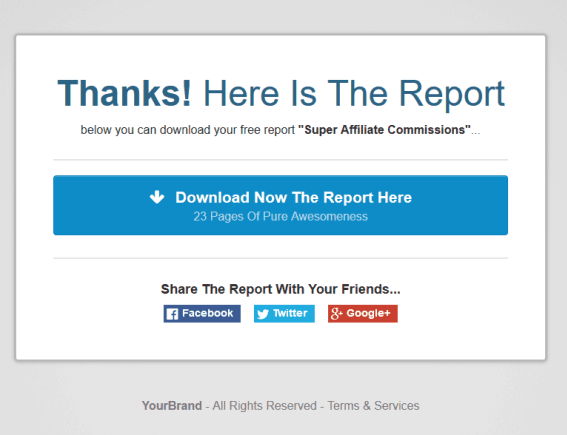 How to check thankyou page template