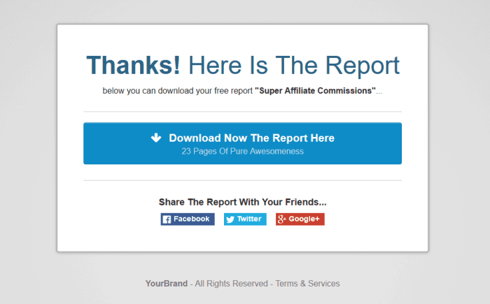 How to check thankyou page template