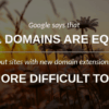 Top level domain bias is google partial towards certain domains