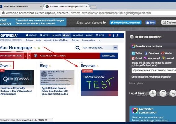 Screenshot awesome google chrome