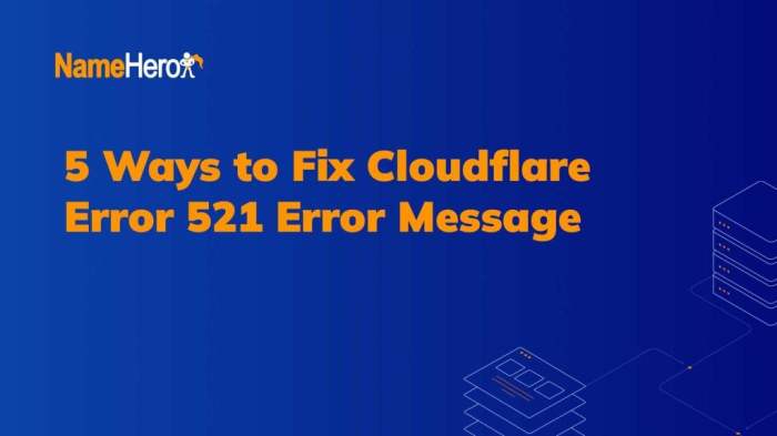 How to fix error 521 with wordpress and cloudflare