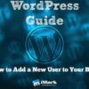 How to add new user in wordpress