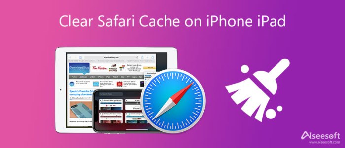 Clearing history cache safari ios