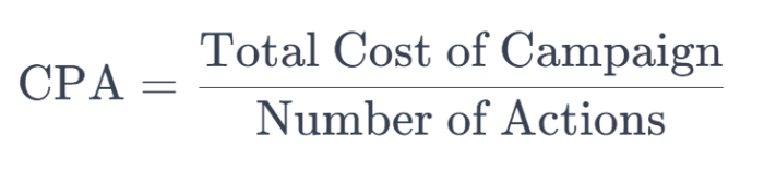 Cost per action acquisition cpa calculator